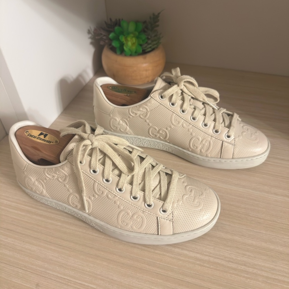 Gucci Ace GG Embossed Sneakers